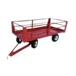 4-Wheel Rail Trailer 1/16 - Tough Metal Toys