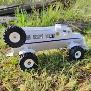 Casspir Vehicle toy in grasslands